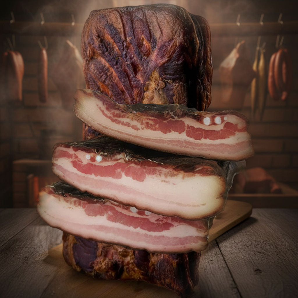 Dimljena suha slanina - 300 gr